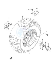 LT-A500X(Z) drawing LEFT REAR WHEEL