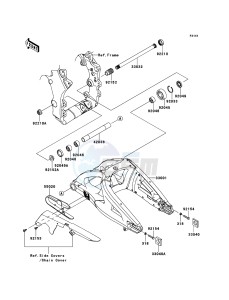 NINJA_ZX-10R_ABS ZX1000KBF FR GB XX (EU ME A(FRICA) drawing Swingarm