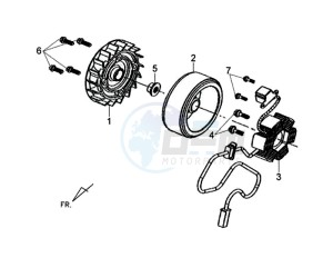 X'PRO 50 (45 KM/H) (AE05W4-EU) (L4-M1) drawing A.C.G.ASSY / X'PRO 50 (45 KM/H) (AE05W4-EU) (L4-M1)