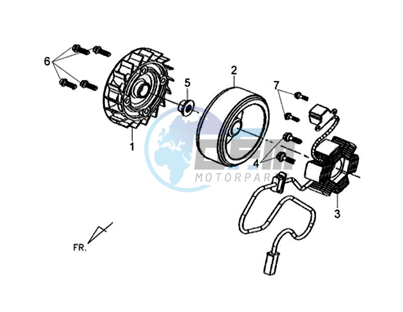 A.C.G.ASSY / X'PRO 50 (45 KM/H) (AE05W4-EU) (L4-M1)