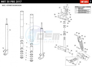 MRT-50-PRO-SM-PRO-GREEN drawing FRONT FORK MRT PRO 2017 Q40