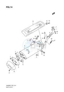 AN400Z ABS BURGMAN EU-UK drawing MUFFLER