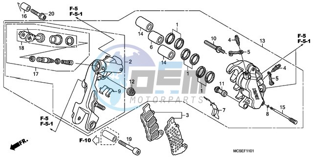 L. FRONT BRAKE CALIPER