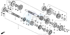 CRM125R drawing TRANSMISSION