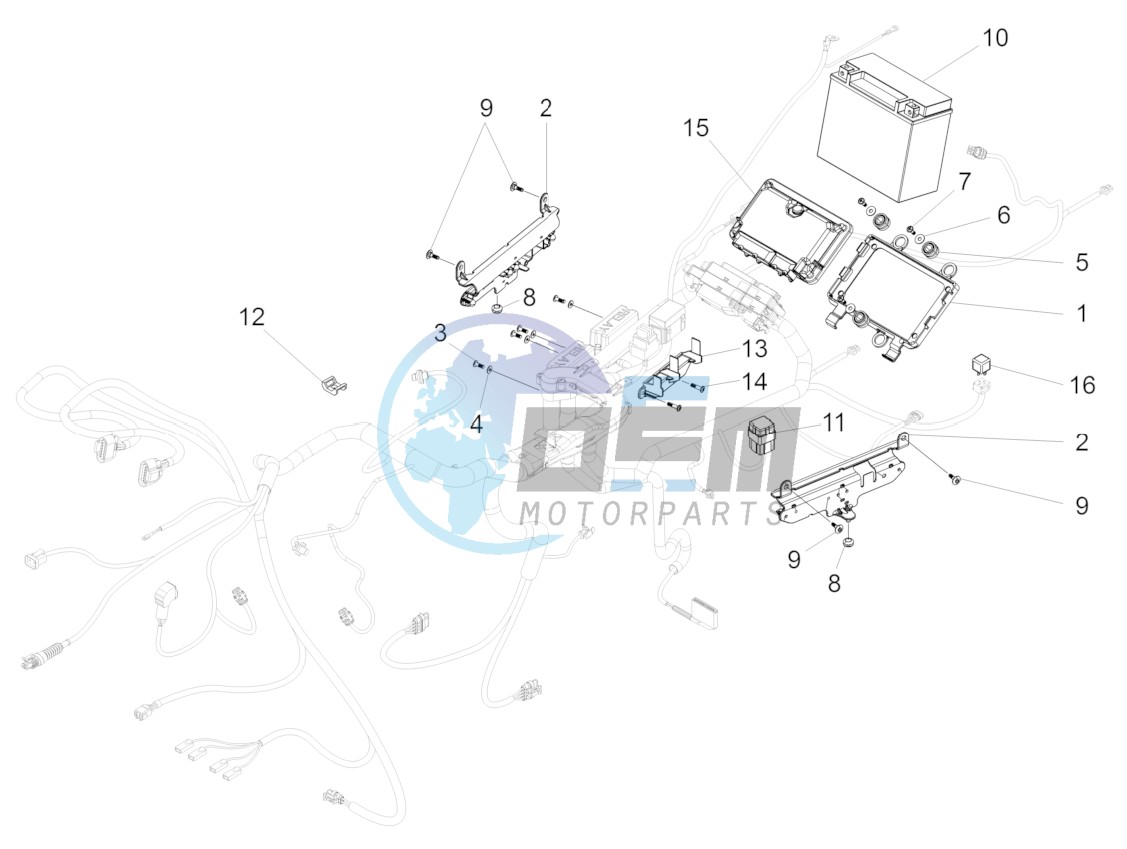 Rear electrical system