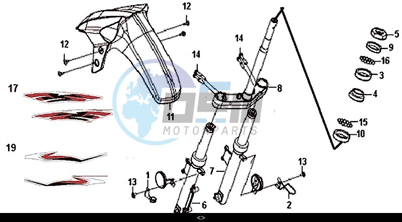 STEERING STEM FRONT CUSHION