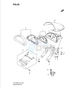 VZ1500K9 drawing SPEEDOMETER