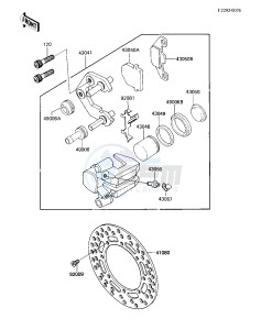 KX 125 E [KX125] (E1) [KX125] drawing FRONT BRAKE