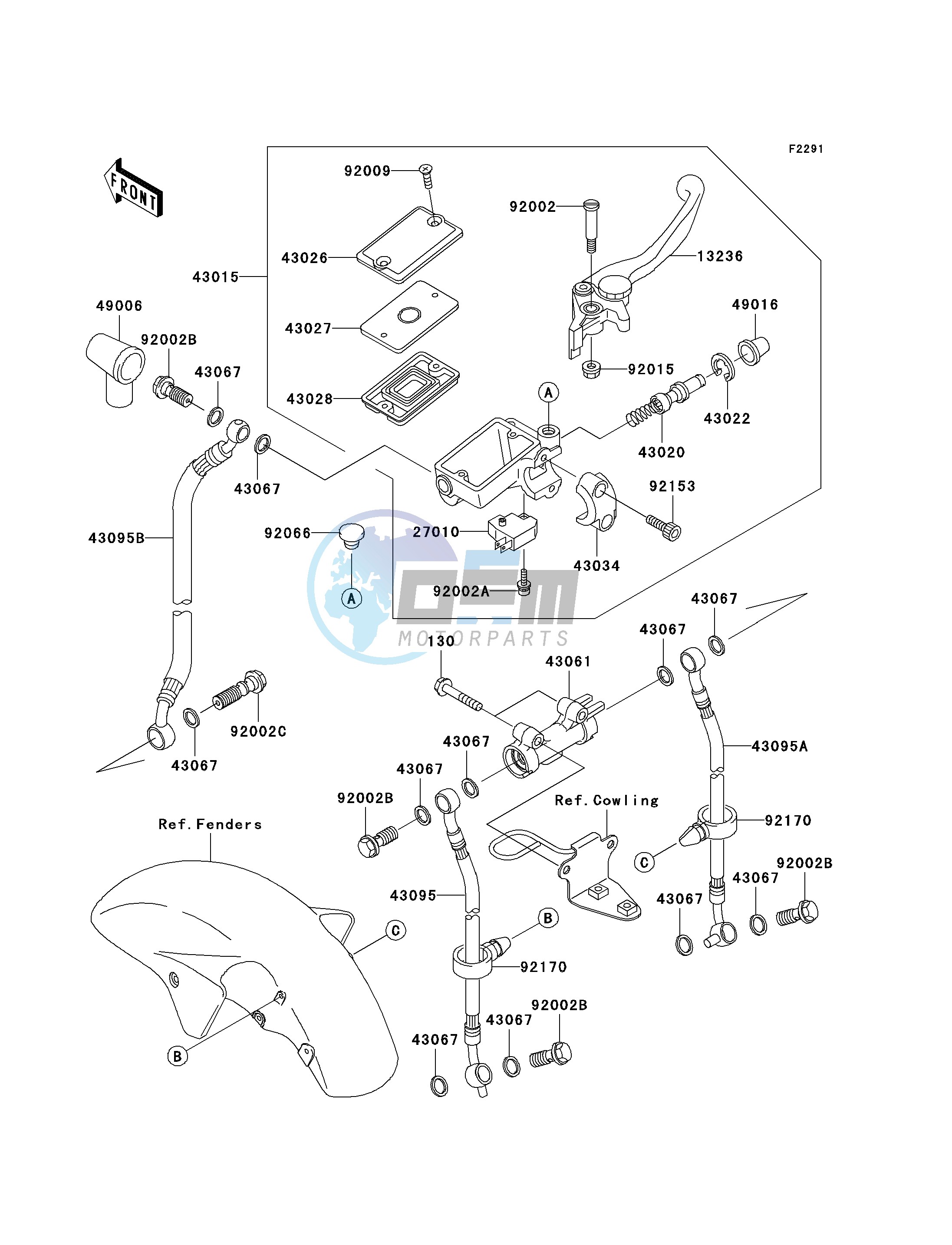 FRONT MASTER CYLINDER-- C1_C2- -