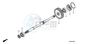 TRX500FM9 Australia - (U) drawing FINAL SHAFT