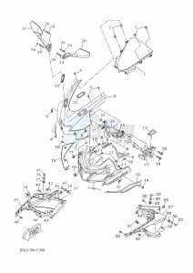 YZF125-A YZF-R125 (B5G6) drawing WINDSHIELD