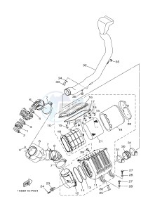 YXM700ES YXM70VPSH (B42N) drawing INTAKE