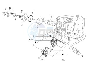 X9 500 Evolution 2006-2007 (USA) drawing Camshaft - Rocking levers support unit