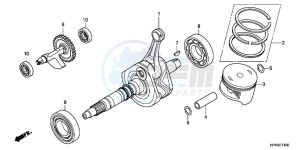 TRX420FEC drawing CRANK SHAFT/PISTON