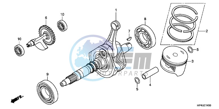 CRANK SHAFT/PISTON