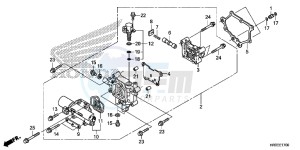 TRX420FA1F TRX420 Europe Direct - (ED) drawing MAIN VALVE BODY