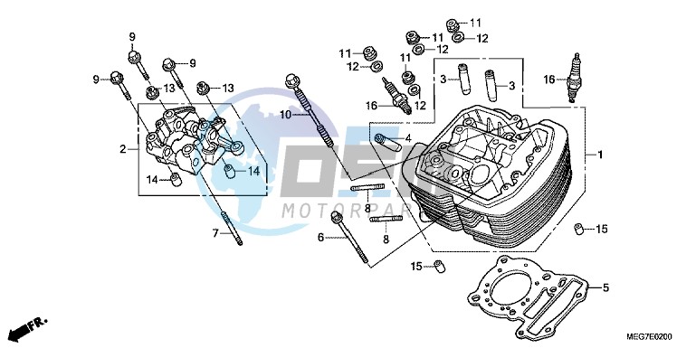 FRONT CYLINDER HEAD