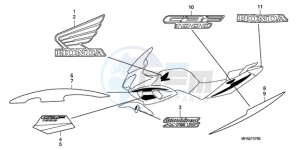 CBF1000TA UK - (E / ABS MKH) drawing STRIPE/MARK