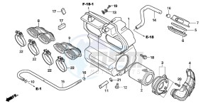 CBF600NA drawing AIR CLEANER(1)