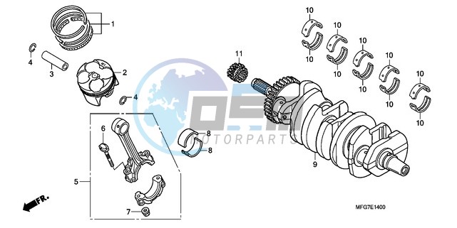 CRANKSHAFT/PISTON