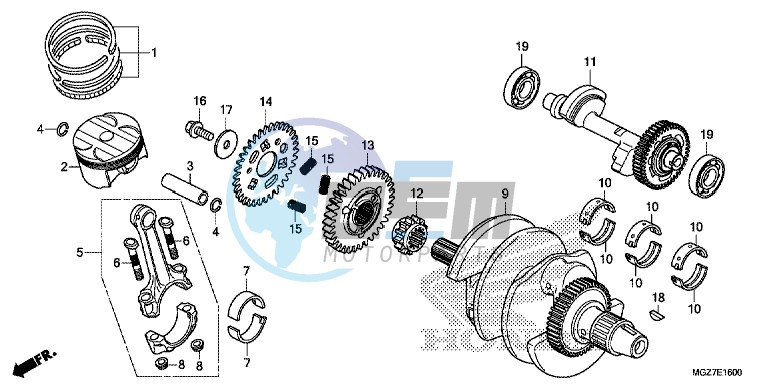 CRANKSHAFT/ PI STON