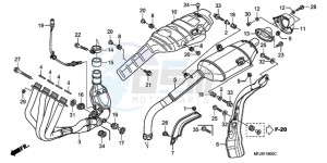 CBR600RA9 E / ABS MME drawing EXHAUST MUFFLER