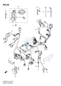 SV650S (E2) drawing WIRING HARNESS (SV650SL1 E24)