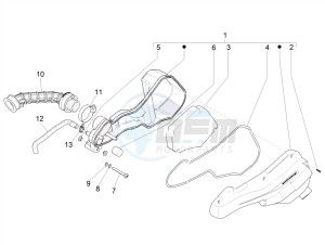 ZIP 50 4T 25 KMH NOABS E4 25kmh (EMEA) drawing Air filter