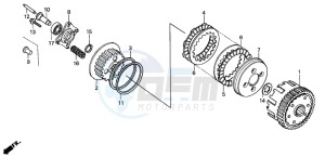 CG125M drawing CLUTCH (2)