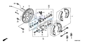 TRX250TEA Europe Direct - (ED / EC) drawing FRONT BRAKE PANEL