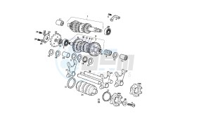 SENDA R X-TREM - 50 CC VTHSR1D1A EU2 drawing GEAR BOX