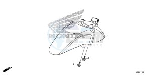 SH125AE SH125A UK - (E) drawing FRONT FENDER