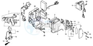 VT1100C drawing BATTERY (VT1100CS/CT)