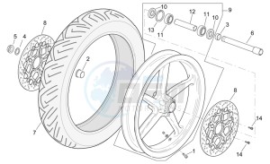 RSV 2 1000 SP drawing Front wheel