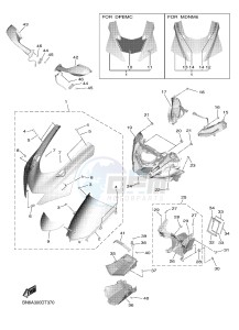 YZF-R6 YZF600 R6 (BN6A) drawing COWLING 1