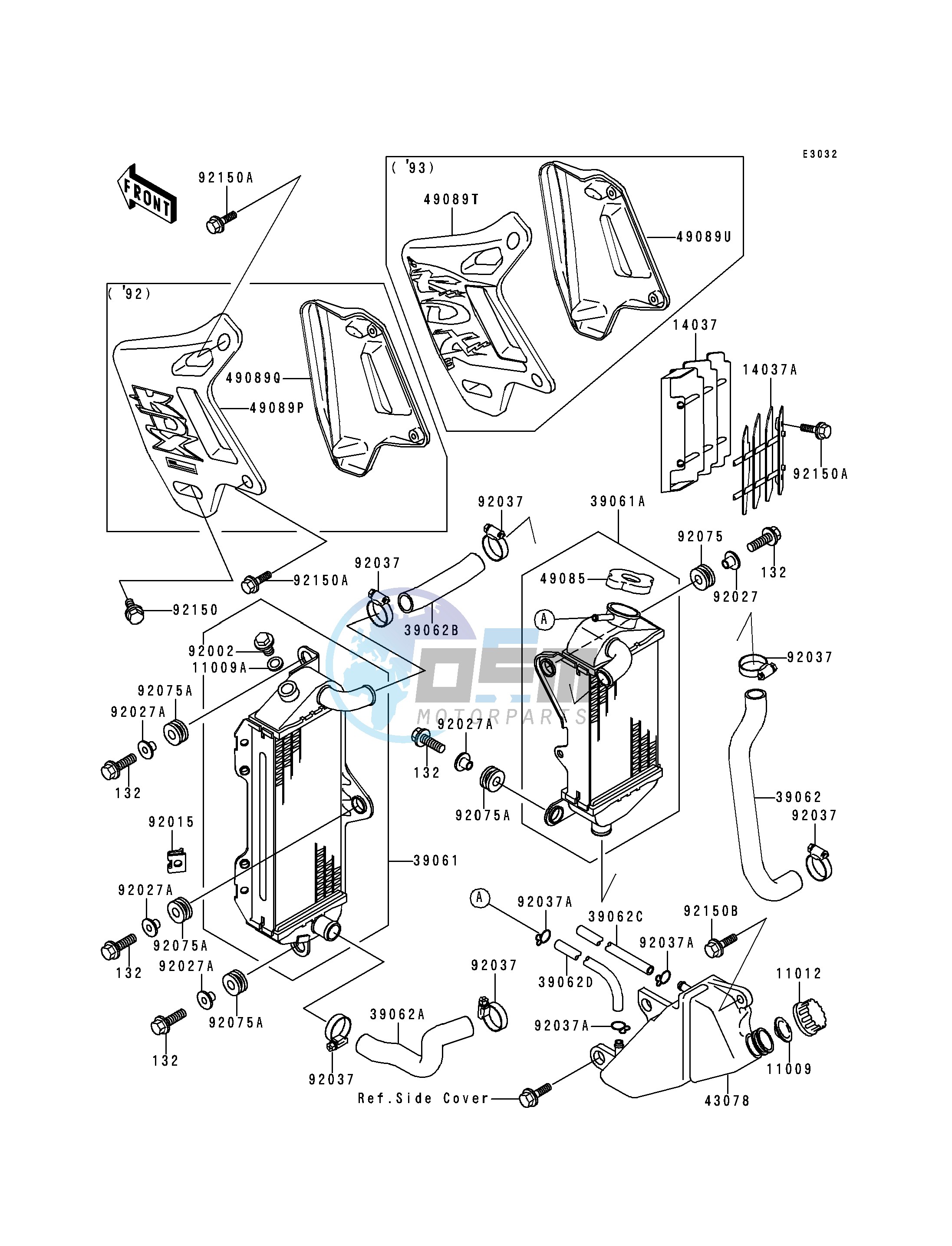 RADIATOR -- KDX200-E4_E5- -