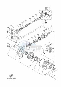 YFM450FWBD KODIAK 450 EPS (BEY3) drawing FRONT DIFFERENTIAL