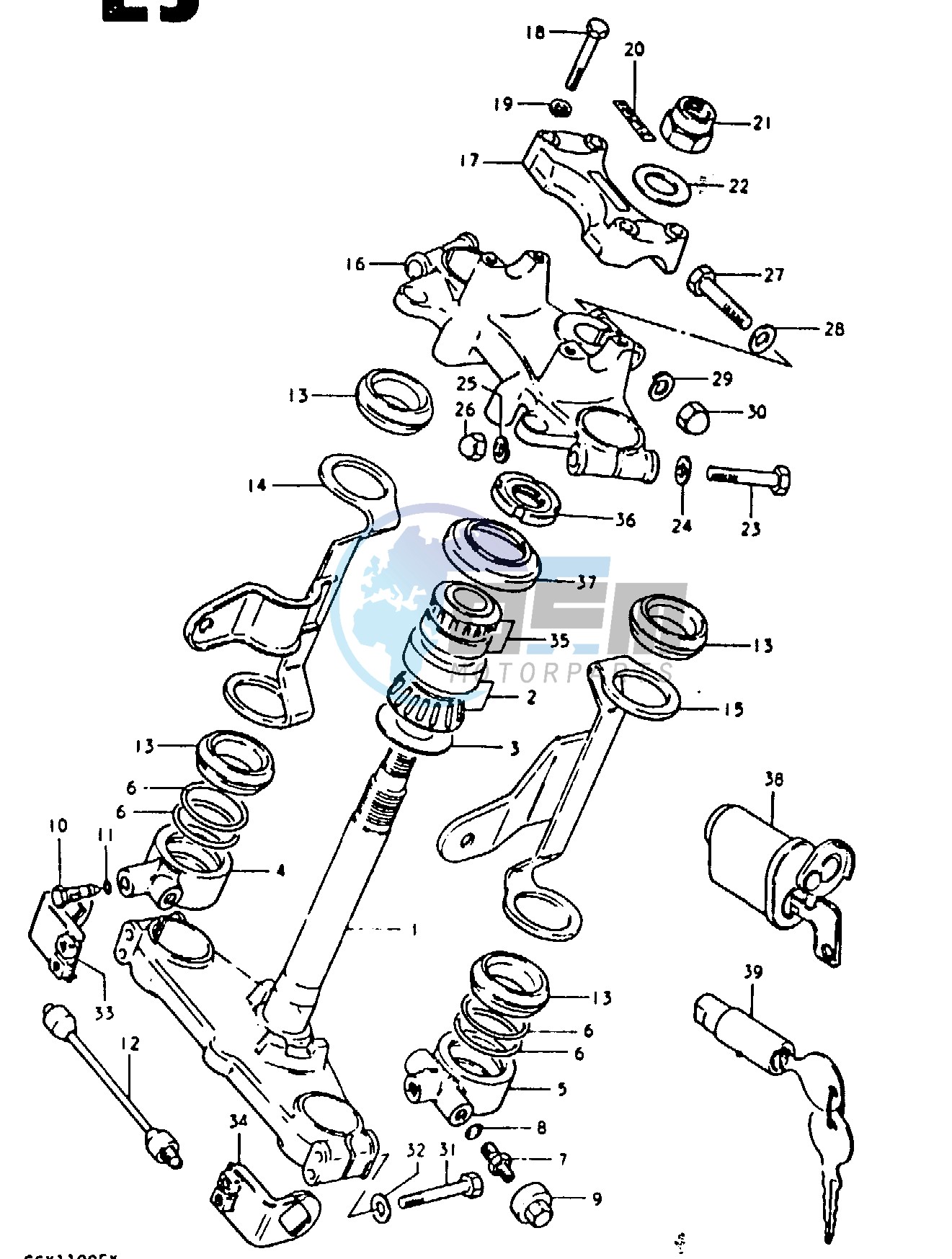 STEERING STEM (GSX1100ET, GSX1100EX)