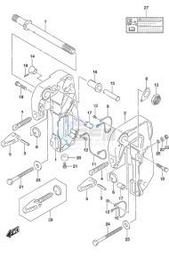 DF 20A drawing Clamp Bracket - w/Power Tilt