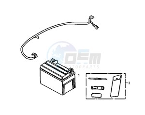 ALLO 50 (25 KM/H) (AJ05WA-NL) (L8-M0) drawing BATTERY TOOL BOX / ALLO 50 (25 KM/H) (AJ05WA-NL) (L8-M0)