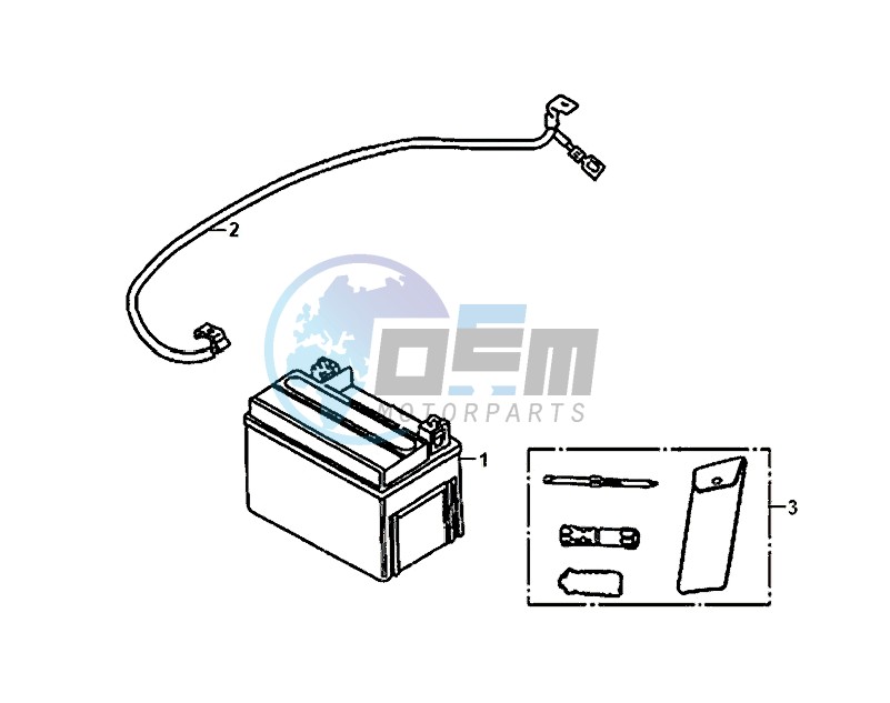 BATTERY TOOL BOX / ALLO 50 (25 KM/H) (AJ05WA-NL) (L8-M0)