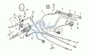 California 1100 EV (V11 EV Usa) EV (V11 EV Usa) drawing Handlebar - controls