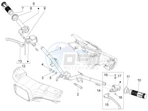 S 125 4T 3V E3 ie Taiwan drawing Handlebars - Master cil