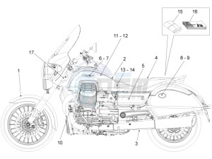 California 1400 Touring SE ABS 1380 drawing Decal