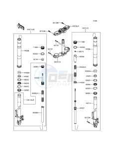 Z800 ZR800CEF UF (UK FA) XX (EU ME A(FRICA) drawing Front Fork