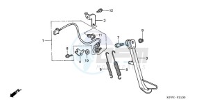 CBR125RWA Korea - (KO) drawing STAND