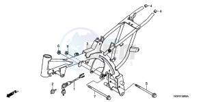 CRF70FB CRF70F ED drawing FRAME BODY