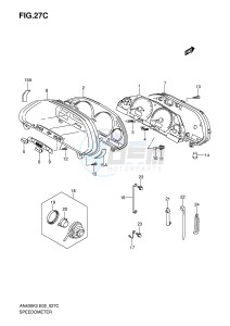 AN400 (E2) Burgman drawing SPEEDOMETER (AN400K5 K6 P37)