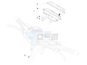 GTS 300 ie ABS (NAFTA) drawing Meter combination - Cruscotto