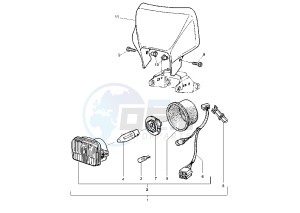 TT R 600 drawing HEADLIGHT